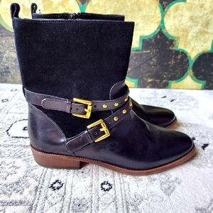 Coach Liliana Leather & Suede Booties
